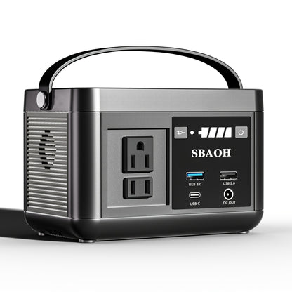Portable Power Station 88.8WH, Solar Generator Lithium Battery Power 110V AC USB-C Power Delivery Solar Generators For Camping, Road Trips, Emergency Power