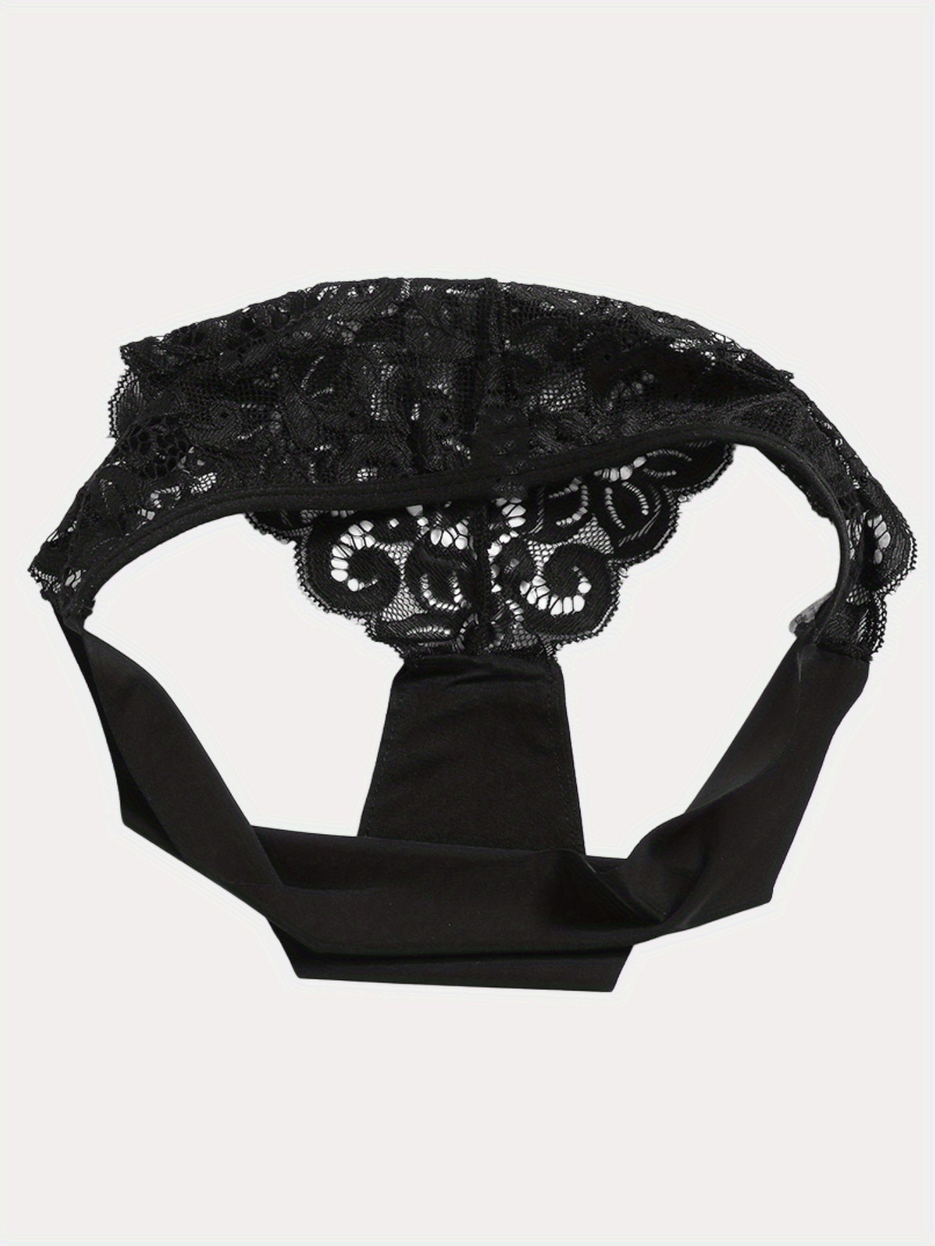 6pcs Contrast Lace Briefs, Comfy & Seamless Scallop Trim Intimates Panties, Women's Lingerie & Underwear