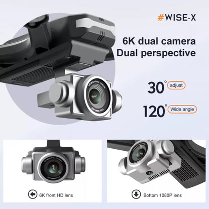 V14 Professional Drone 6K HD Dual Camera Wifi FPV Portable RC Quadcopter 2 BATTERY,Drones Suitable For Adults & Beginners.Logistics Is Randomly Sent By UPS,USPS,Self-pickup.