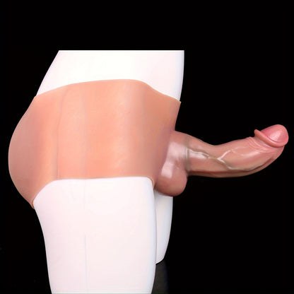 SXXY Realistic Dildo Sleeve with 8.27inch Hollow Penis - Liquid Silicone, Adult Toy for Men & Women, No Battery Needed, Discreet Packaging