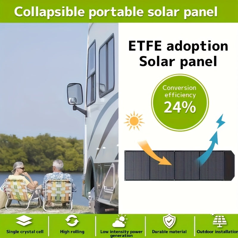 1600W 1024Wh Solar Generator, 100W/200W Portable Foldable Solar Panel Charger, LiFePO4 Battery UPS, Supports Series/parallel Connection (comes with Ten Adapters), Widely Used In Solar Home Systems, Suitable for Blizzard Home