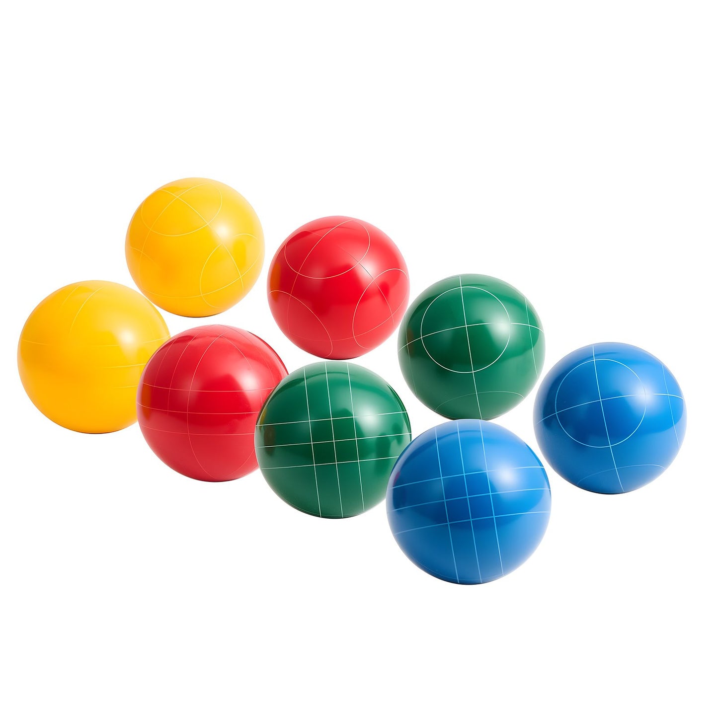 Bocce Ball Set Bocce Ball Game Set 90 Mm 8 Resin Balls 4 Colors For Beach
