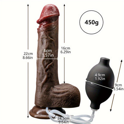 Dildo - Liquid Silicone Squirting Dildo, Squeezing, Ultra-Realistic Dildo, Simulated Ejaculation Penis Female Masturbator, Sex Toy