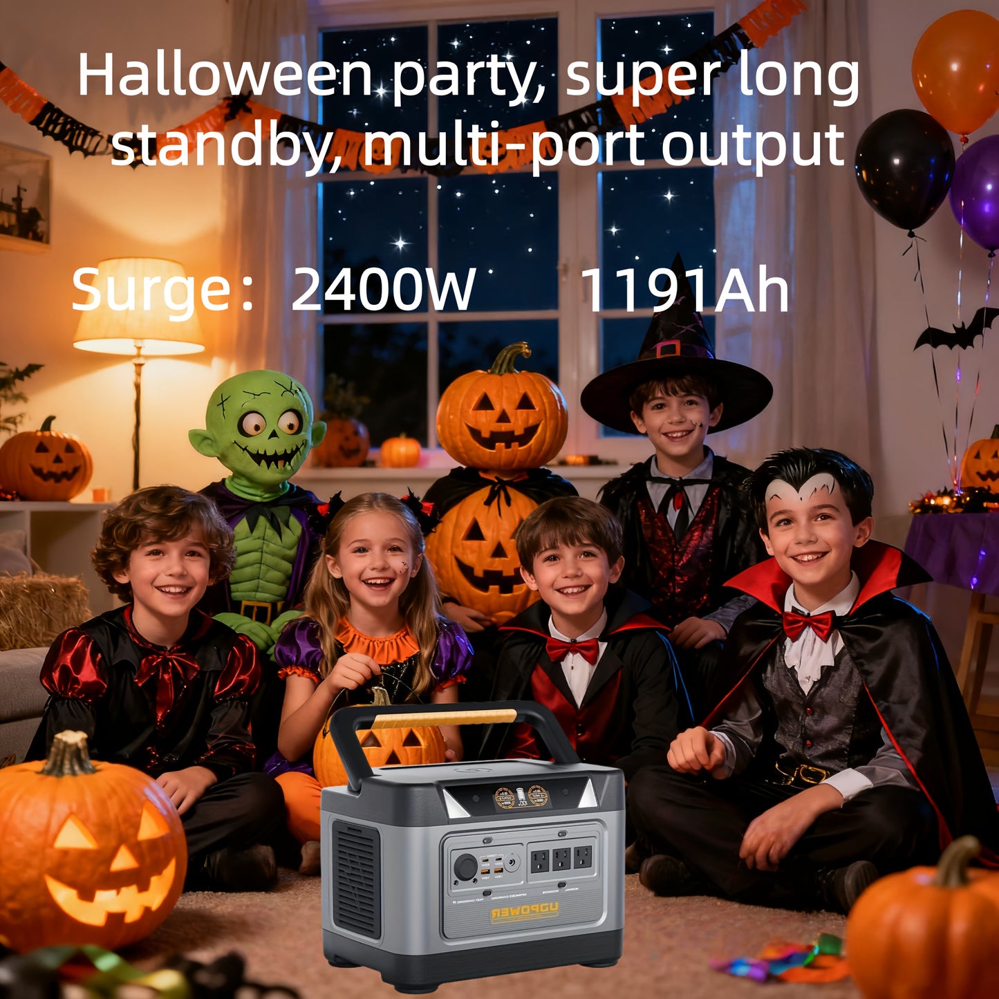 [Portable Power Station] Portable Power Station, 595Wh 600W(Surge 1200W) AC Output, LiFePO4(LFP) Battery, Solar Generator for Outdoor/Camping/Travel/RV, Emergency Power Backup(Grey)