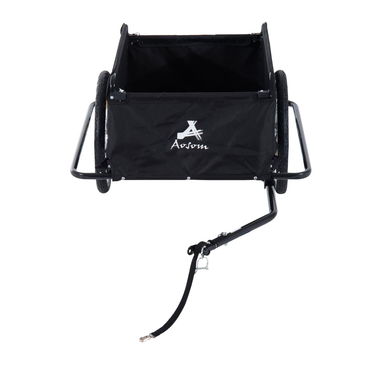 Steel Frame Bicycle Bike Cargo Trailer Luggage Cart Carrier For Shopping - Red