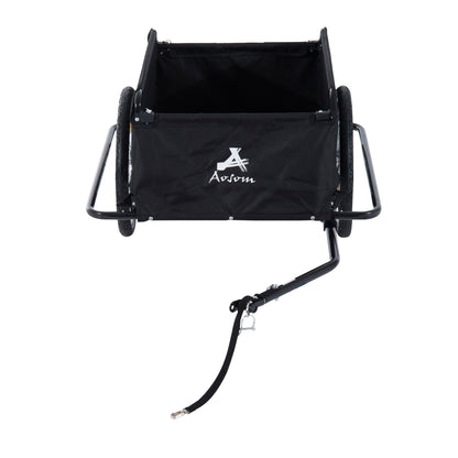 Steel Frame Bicycle Bike Cargo Trailer Luggage Cart Carrier For Shopping - Red