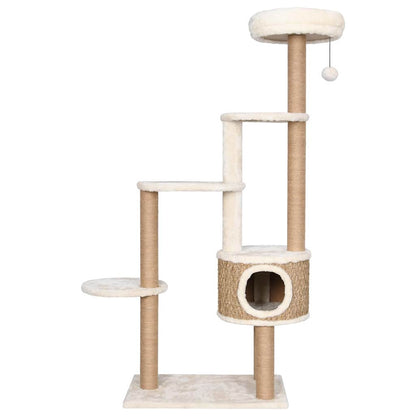 Cat Tree with Luxurious Cushion 148 cm Seagrass