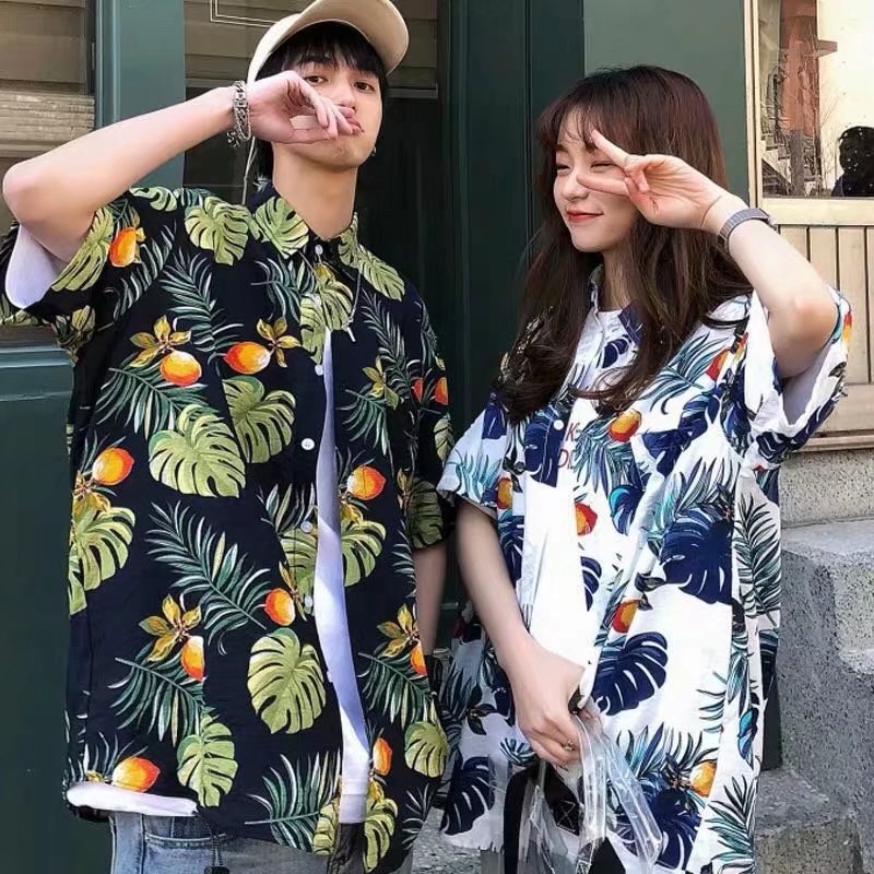 Women's Loose Casual Hawaiian Floral Shirt