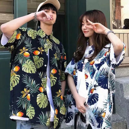 Women's Loose Casual Hawaiian Floral Shirt