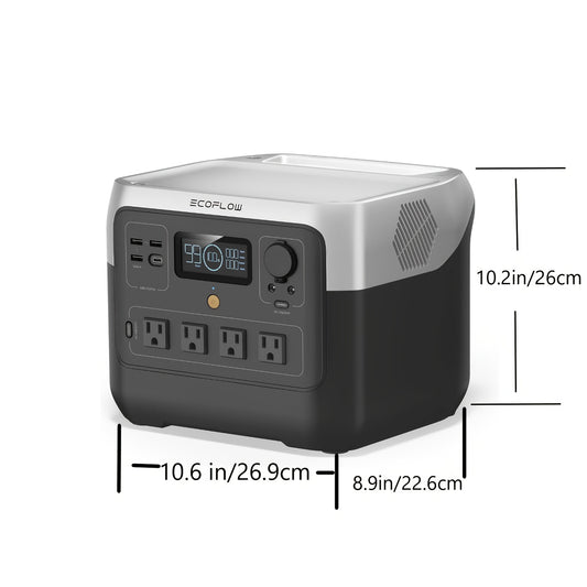 EF ECOFLOW Solar Generator RIVER 2 Pro 768, Portable Power Station 768Wh with 160W Portable Solar Panel LiFePO4 Battery Fully Charged in 70 Min, 4×AC, for Camping, RV, Home Backup