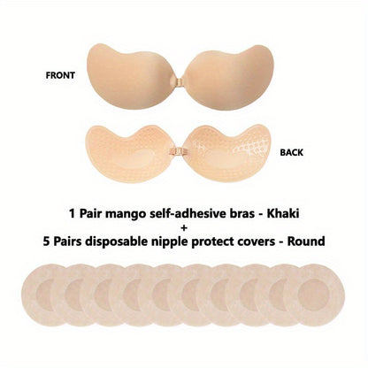 Invisible Stick-On Lift Bra, Comfort Strapless & Seamless Push Up Anti-convex Bra, Women's Lingerie & Underwear Accessories