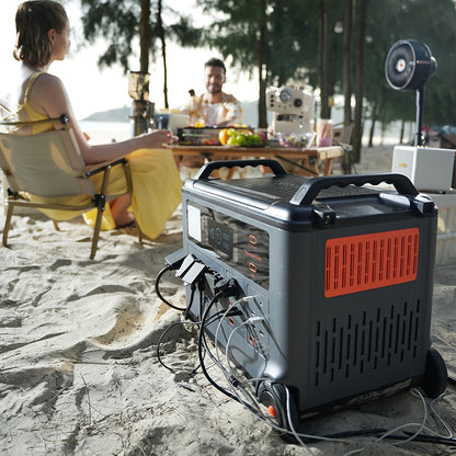 [PowerMax 6000, Solar Generator] OSCAL PowerMax 6000 Series Portable Power Station - 6000W(Surge 7200W) 3600Wh LiFeP04 Solar Generator with 400W Solar Panel, 1.4H Full Charge, 5ms UPS, DC/AC Bi-Directional Inverter for Home U