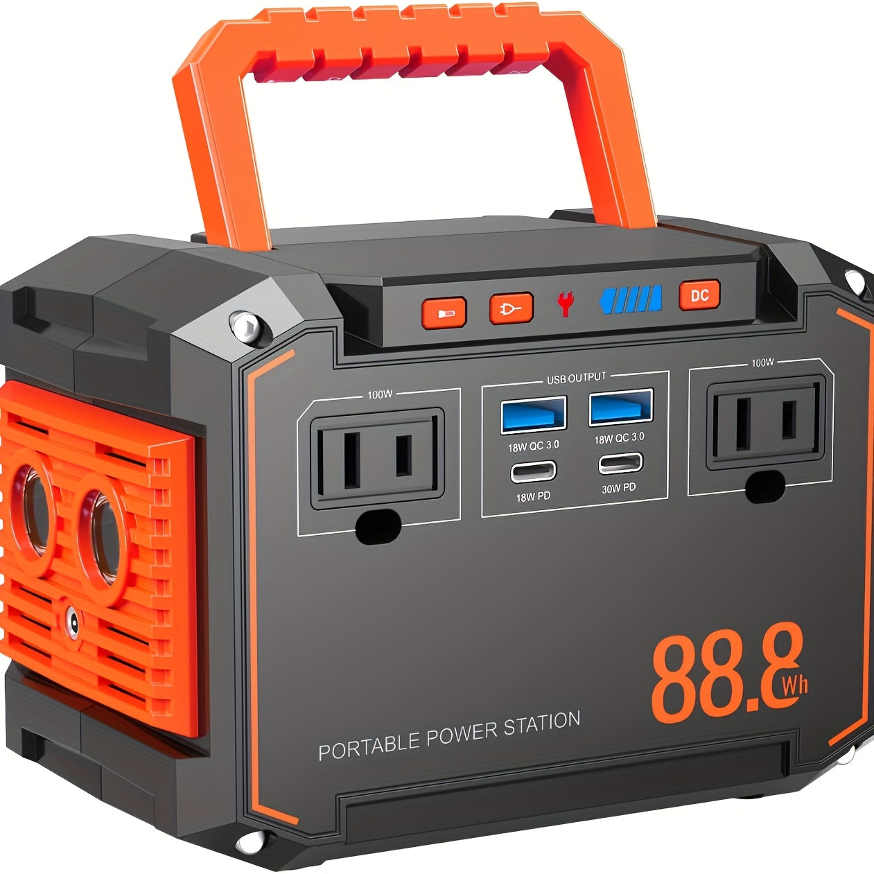 Portable Solar Generator with Solar Panels - 350W/150W Peak & Power Station, 240Wh/111Wh/88.8Wh, /USB Outlets, Compatible for Camping, Emergency Backup, CPAP, Fans, Laptops, Mini Fridge (Solar Panels Included)