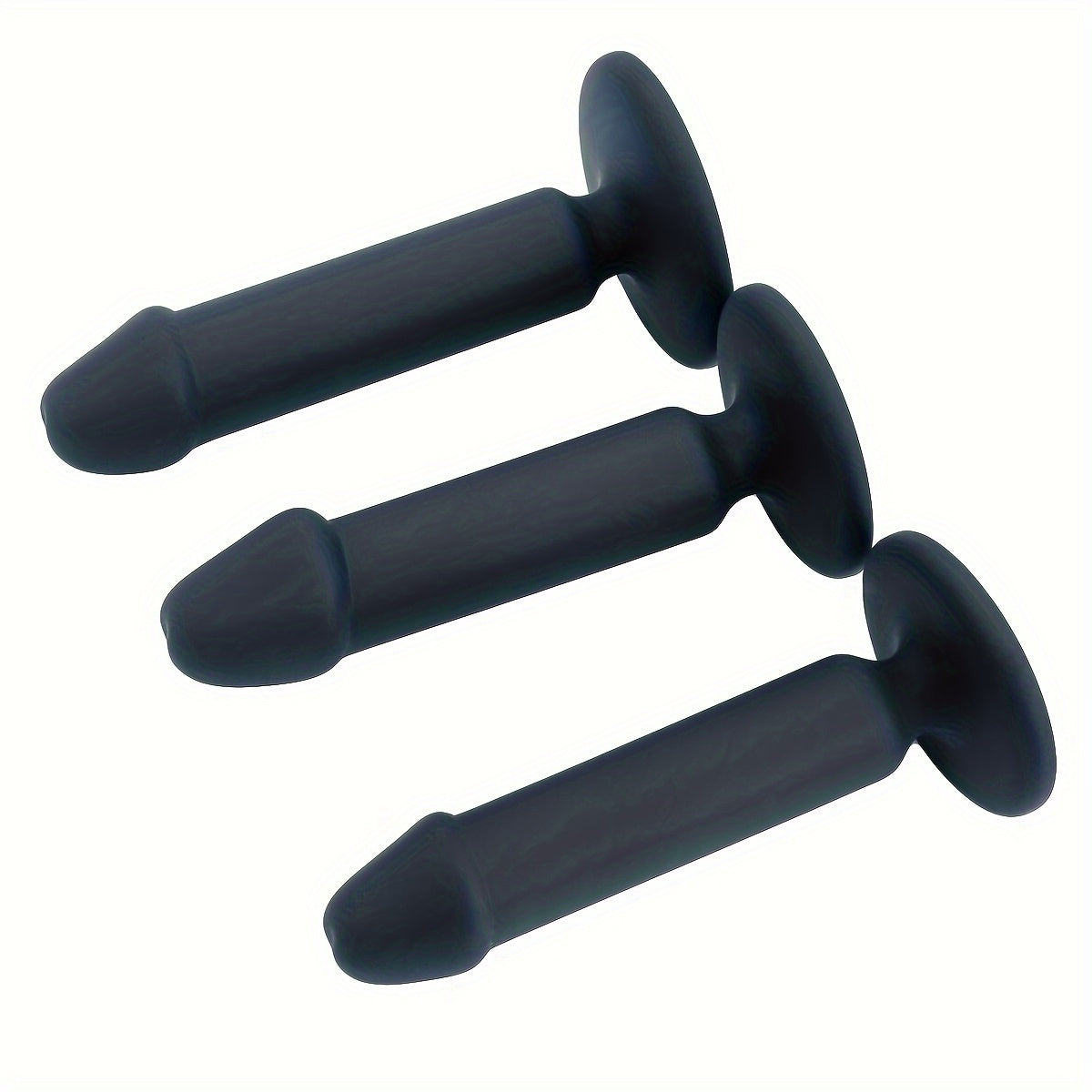3pc/Set Silicone Suction Cup Butt Plug Easy In Dildo Anal Plugs Training Set Expandable Beginner Anal Beads Beginner Soft Silicone Anal Plugs