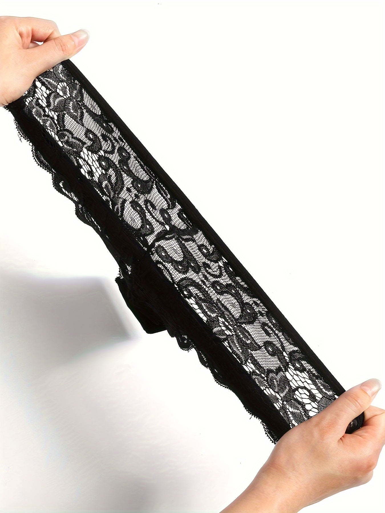 3Pcs Women's Sexy Lace Briefs Seamless Comfortable Panties Low-waist Underwear Ladies Intimate Plus Size Lingerie Exquisite Floral Set Bikini Briefs.