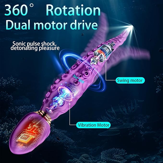 Monster Tentacle Dildo, Tentacle  9 Vibration Modes Vagina  Nipples Massage Stimulation, Octopus Tentacle Dildo For Men Women Couples Butt Clitoris Stimulate