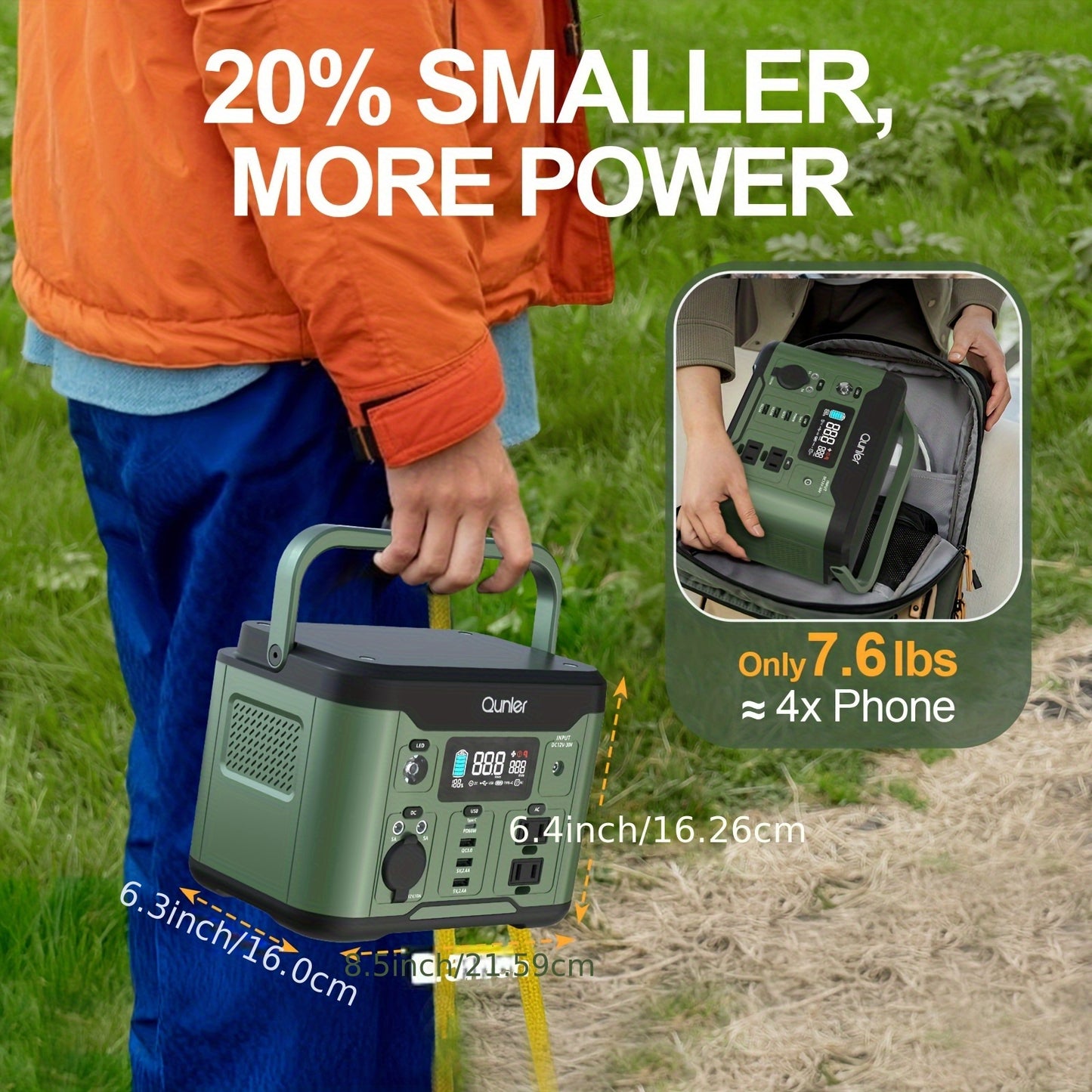 IFanze 300W Portable Power Station 296Wh 80000mAh Solar Generator with 60W PD Fast Charging, 9-Port Outlets, Digital Display & Lithium Battery for Home Backup, RV Camping, Emergency Power - Compatible with 60W/80W/100W Solar