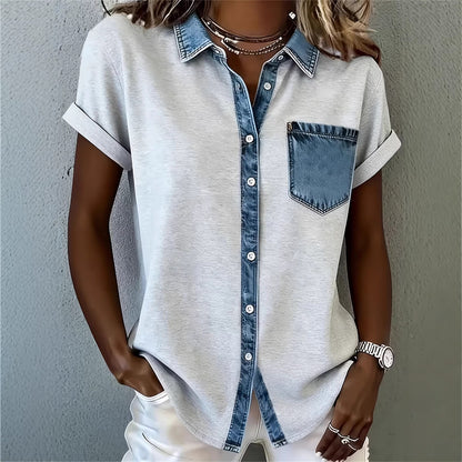 New Style Everyday Artistic Casual Comfortable Summer Short Shirt