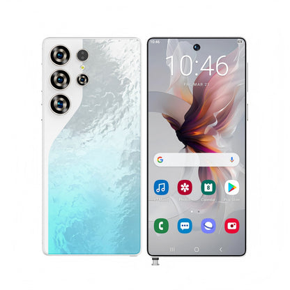C26 Ultra 5G Unlocked Smartphone, 8GB RAM 256GB Storage Android 15 Cell Phone, 6.9inch FHD Display, 8000mAh Long Battery, Dual SIM, Face & Fingerprint Unlock, GPS, Built-in Stylus
