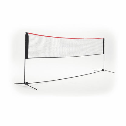 Portable Badminton Nets, Height-adjustable Volleyball Nets, Badminton Bags, Indoor And Outdoor Volleyball Nets-Red And Black.10FT